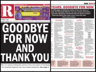 Local newspaper where Harold Evans began closes after 171 years in print