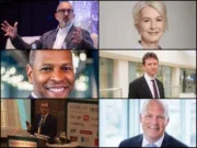 News bosses collage of those who signed AI transparency letter to prime minister, clockwise from top left: FT CEO Jon Slade, Guardian CEO Anna Bateson, Daily Mail CEO Danny Groom, Times and Sunday Times EVP and publisher Chris Longcroft, Telegraph editor Chris Evans and Sun EVP and publisher Dominic Carter