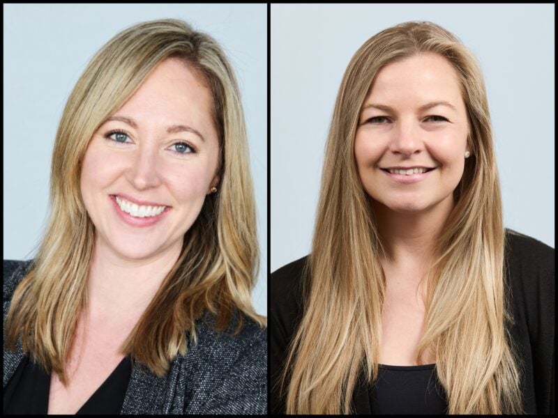 Headshots of Cristina Gonzalez, executive producer of events, Europe (left) and Victoria Jackson, executive director of audience and growth at Politico