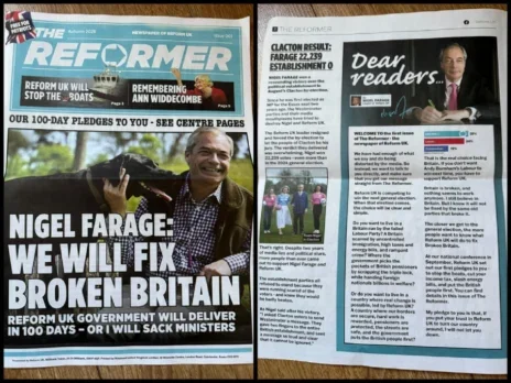 Reform launches 'newspaper' amid plans for 'seven-day digital newsroom'