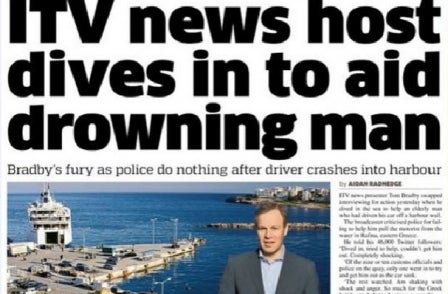 ITN's Tom Bradby wrong to accuse officials of standing by, says Greek coastguard