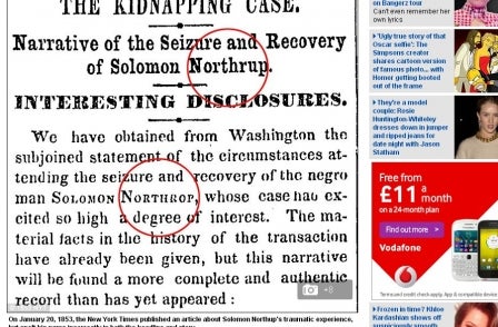161 years a mistake: New York Times corrects errors in Solomon Northup story from 1853