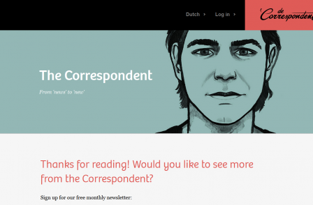 De Correspondent: Rethinking the philosophy of news to create a paid-for digital success story