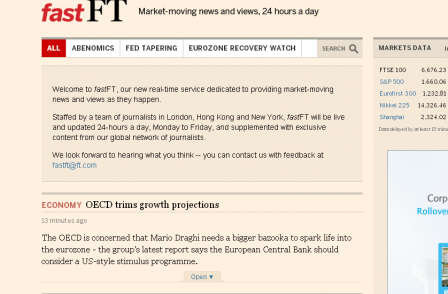 Financial Times launches real-time breaking news service pitched between Twitter and the main website