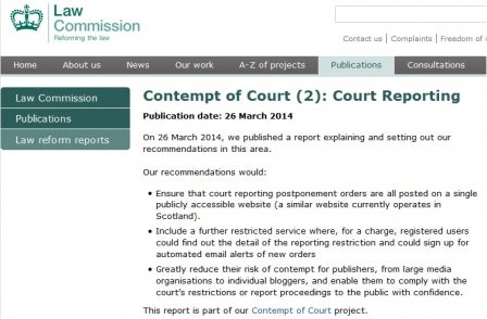 Law Commission calls for reporting restrictions website with paid-for access
