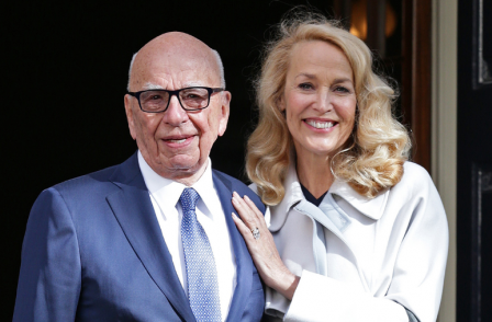 News Corp boss Rupert Murdoch marries Jerry Hall at Spencer House in London