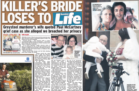 PCC: Sunday Life report of murderer's wedding was not privacy breach