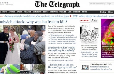 Telegraph cements place as only profitable mainstream 'quality' national with £58.4m surplus for 2012